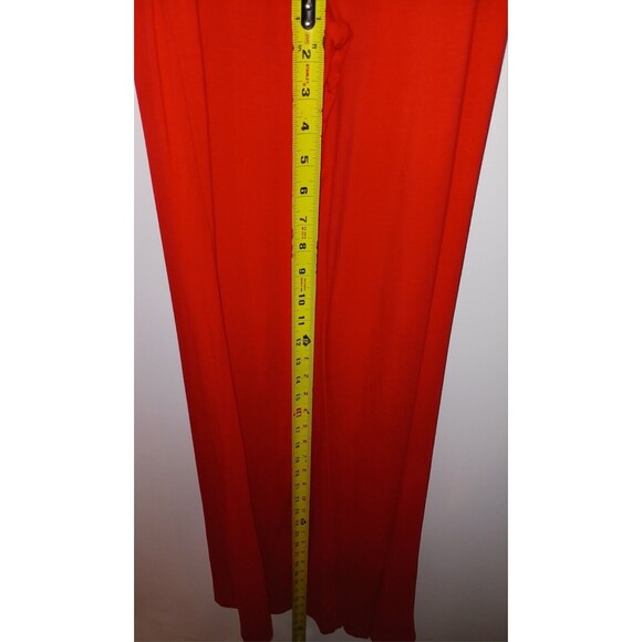 Lovers Friends Bethany Jumpsuit Small Red Women 1 Shoulder Front Tie Belt & Zip - Picture 14 of 15